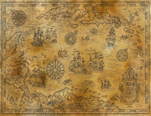Fondo fotográfico 10x8 pies temática pirata miniatura 1