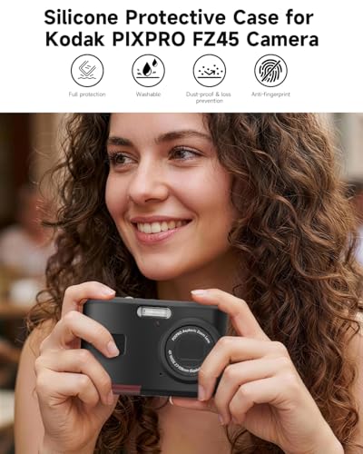 Funda de silicona para cámara Kodak PIXPRO FZ45 negra miniatura 5