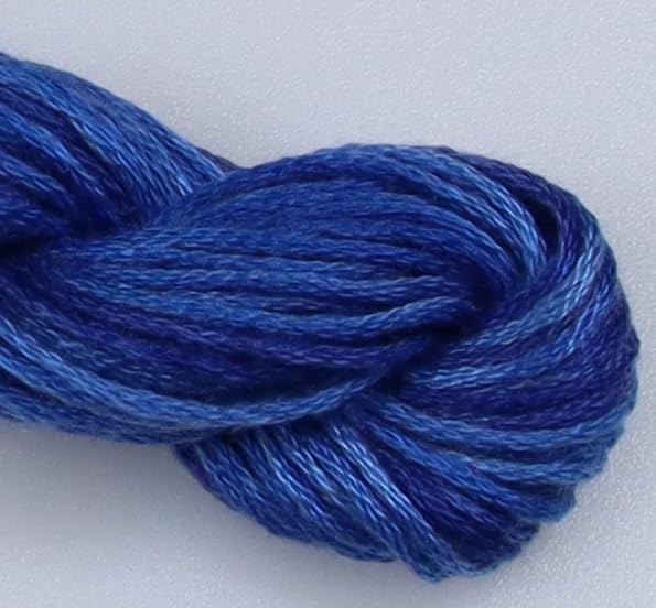 Image of KCS Big skeins of 25 Meters Size 25 Color Variegated Cross Stitch Stranded Threads,6 skeins,121