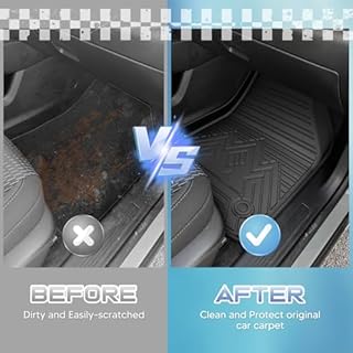 FIILINES Tapis de sol pour Chevy Equinox modèle à essence (pas pour VE) 2025-2026, doublures de plancher TPE de protection tous temps pour accessoires Equinox, imperméables et durables, ensemble de