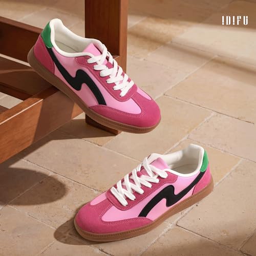 Image of IDIFU Womens Fashion Sneakers Comfortable Cute Casual Tennis Shoes