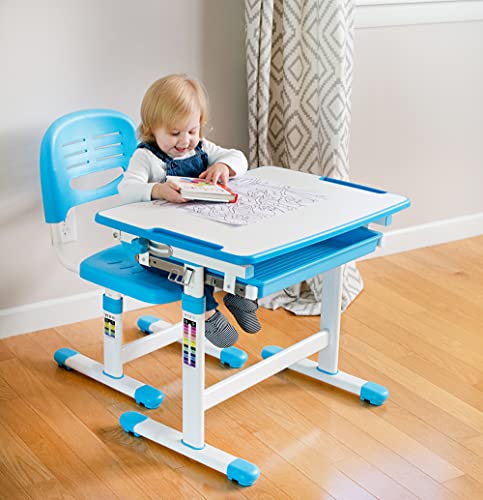 image for VIVO Height Adjustable Children's Desk and Chair Set, Kids' Multifunct