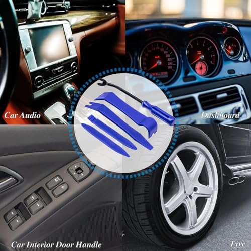 Image of ZIBUYU 5PCS Car Tool Kit Set -Non-Scratch Pry Car Trim Removal Tool Kit
