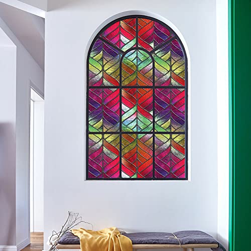 Dktie Window Privacy Film,Same Color On Both Sides, Static Cling Without Glue, Heat Control, Waterproof, Keep Natural Light (135, 17.7 X 78.7 Inch (45 X 200 Cm)) #TOP5