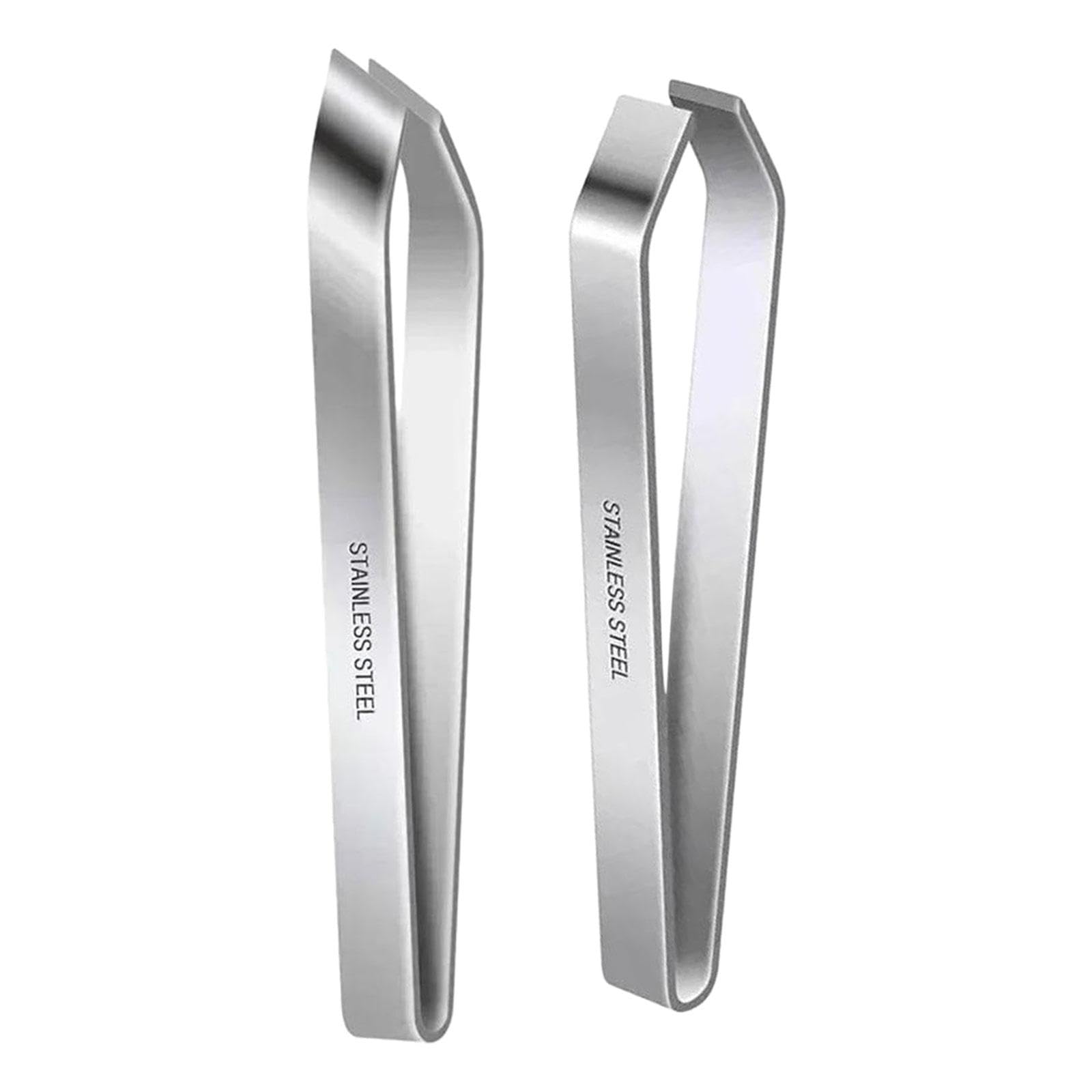 CALANDIS 2x Fish Bone Tweezers | Manual Portable Plucking Clamp | Flat & Slant Tweezers-image-5