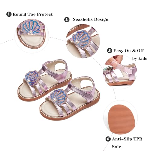 Image of Kiderence Toddler Girls Sandals Little Girls Kids Summer Shoes Toddler Sandals