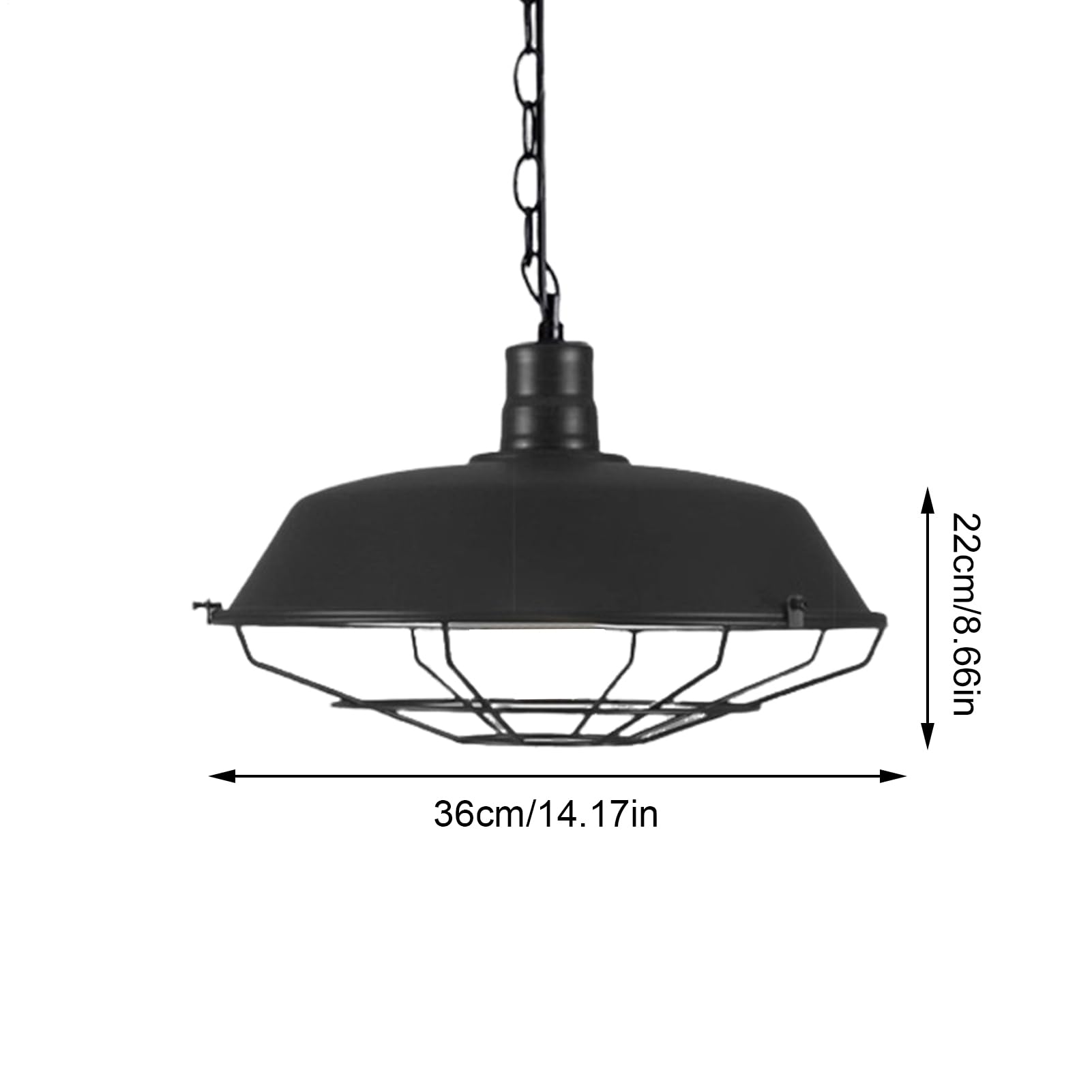 Pantalla De Lámpara Colgante Industrial Accesorio De Iluminación Para La | Cubierta De Lámpara Colgante Retro Para Propietarios Apartamento Cocina Comedor Dormitorio Baño Oficina Restau