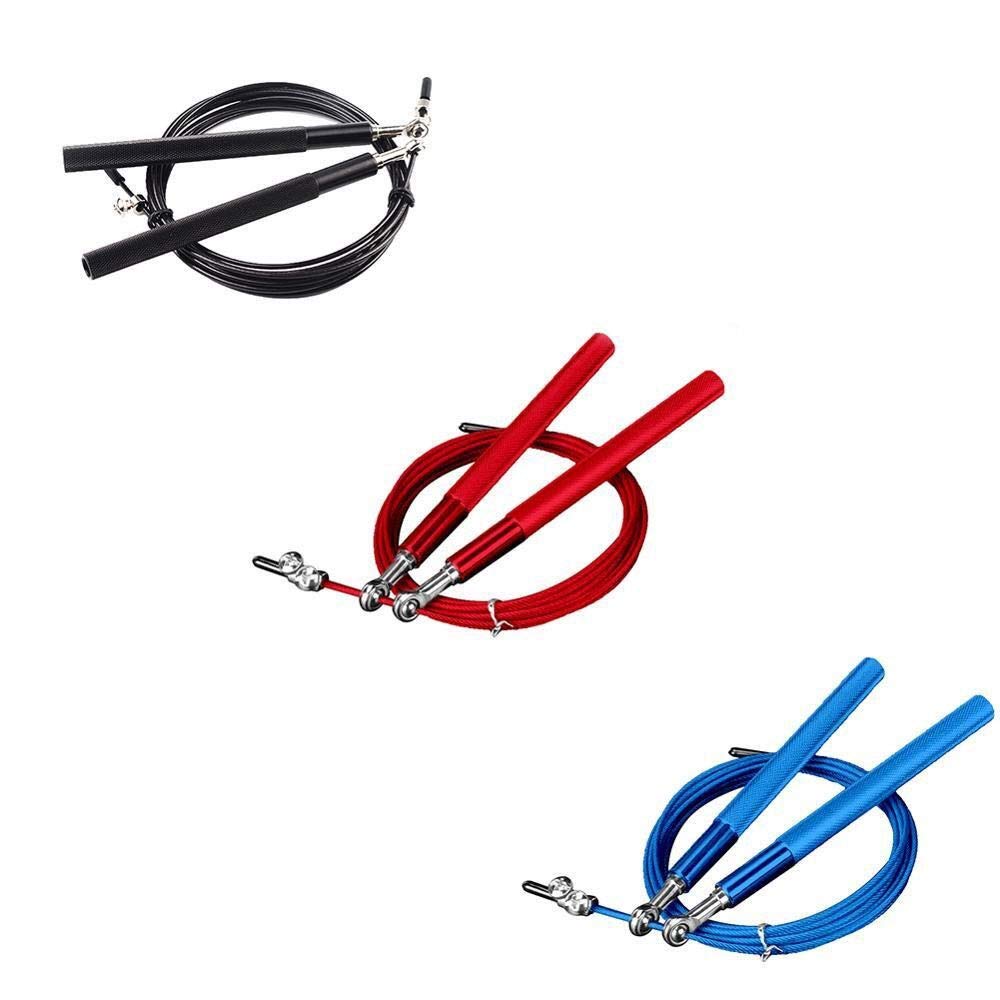 XIANGFATS Cuerda Saltar Ajustable de la Cuerda de Acero de Alta Velocidad de Salto Doble rodamiento Gimnasio comba de Saltar la Cuerda Ejercicio Fitness Equipment Saltar la Cuerda (Color : 2)