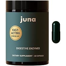 Juna Digestive Enzymes + Probiotic &mdash; 3-in-1 Daily Gut Support for Bloat Relief, Smooth Digestion &amp; Microbiome Balance | 15 Enzymes, 5 Probiotics, 8 Botanicals | Vegan, 3rd-Party Tested | 60 Capsules