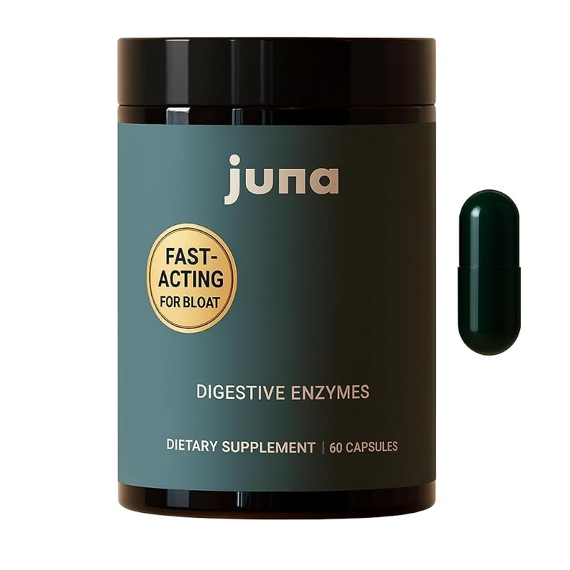 Juna Multi-enzimas com probióticos e botânicos, 60 cápsulas