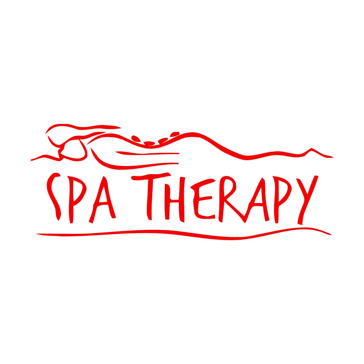 Mural and Wall Vinyl Decal Spa Salon Massage Room Relaxation 33x85.5cm Multi Color Selection Large red