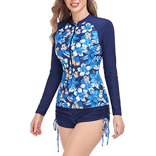 Fato de Banho Feminino de Duas Peças, Shorts Fáceis de Usar, Pacote Com 2 Maiôs Estampados Bonitos p
