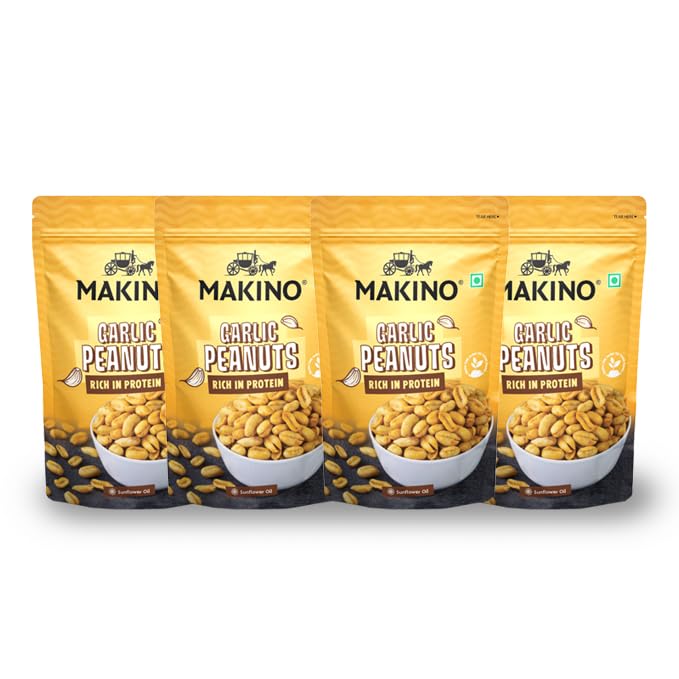 Makino Roasted Peanuts Garlic 150 gm | Pack of 4 (B0DCYRFMMG) Amazon Price History, Amazon Price Tracker