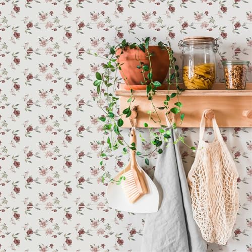LMYSXAOZ Adhesivos para Azulejos Vintage con diseño de Flores Verdes, Ideales para Cocina, baño, Suelo, escaleras, escaleras, escaleras, Removibles, autoadhesivos. 20x20cm/20 Piezas.