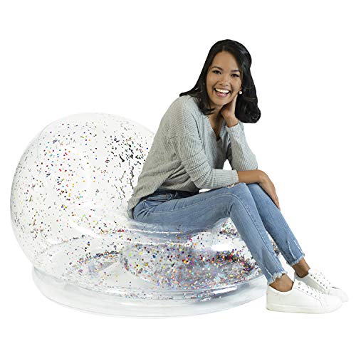 Air Candy Inflatable Chair, Indoors or Outdoors, Multi-Color Glitter
