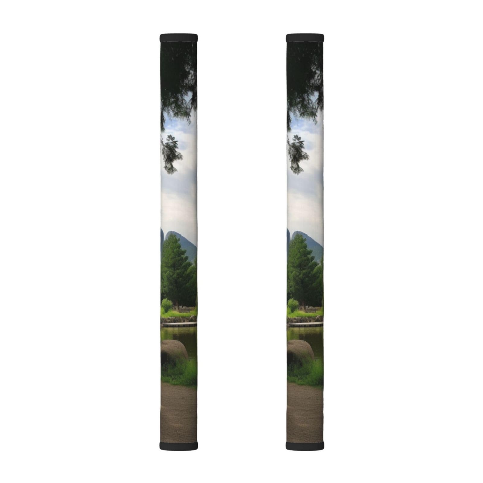 VGFJHNDF Refrigerator Door Handle Covers 2-Pack, Park Scenery Printed Protect and Decorate for Fridge Ovens Dishwashers