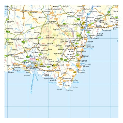 UK Roads Wall Map - Laminated Large Wall Map - 120cm X 83cm - Clearly Shows Motorways, A, B & Minor Roads, Postcode Areas, London Inset With M25