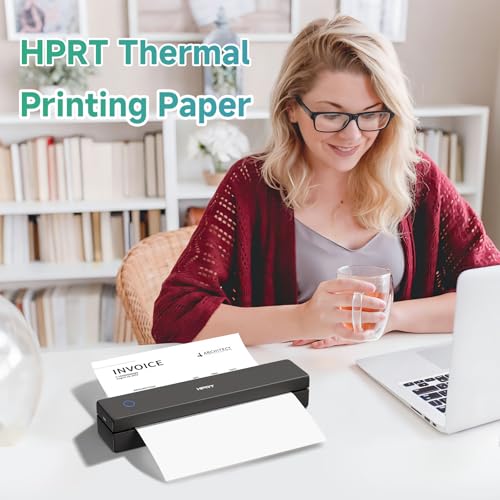 Image of HPRT 200 Sheets Thermal Printer Paper 8.5 x 11 Inch US Letter,Advanced Printing Paper Compatible with HPRT /iDPRT /PRT Portable Printer MT620 /MT610 /MT800