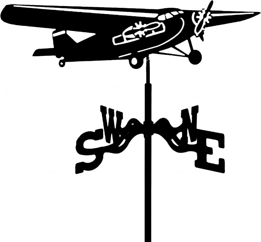 TAXXII Weather Vane,Metal Craft with Animal Silhouette Professionnel Measuring Tool Wind Direction Indicator Roof Mount Farm Scene Garden Stake Art