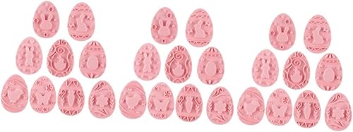 Didiseaon Molde de galletas tridimensional 3D, mini molde para tartas, mini sellos de chispas de chocolate, galletas, herramientas para hornear