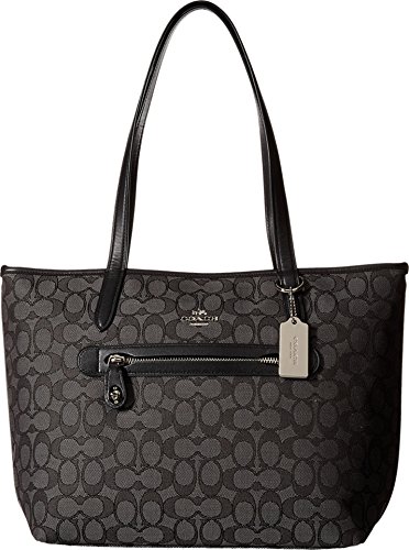 COACH Signature Taylor Tote Sv/Black Smoke/Black One Size