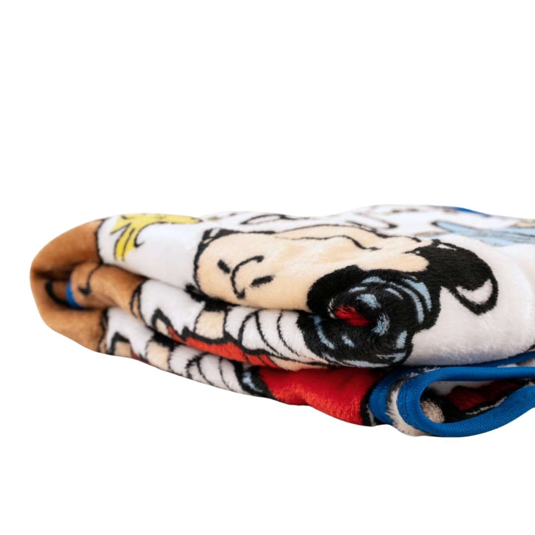 Franco Collectibles® Peanuts® Charlie Brown, Snoopy, Lucy & Gang Super Soft Cozy Plush Throw Blanket, 40 in x 50 in, (Official Peanuts® Product)