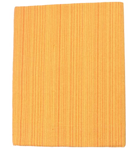Image of THARUNSHA ELITE 100% Natural Pure Cotton All Weather Blanket /Solapur Bedsheet /Top Sheet /AC Comforter Elegant Design- Single Size 60 inches x 90 inches (Golden Yellow)