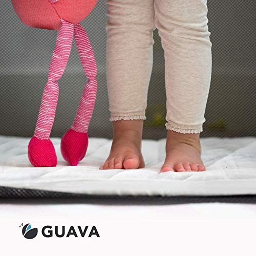 Guava Family - Lotus Crib Plush Quilted Fitted Sheet | Designed for Perfect, Manufacturer-Approved Fit, Soft & Safe for 1 Yr & Older, Unisex, Boys & Girls (New)