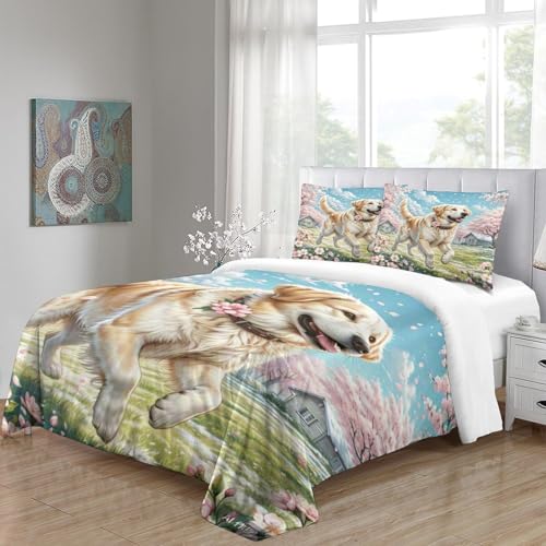 Parure de lit Labrador avec fermeture éclair cachée, housse de couette 140x200 - 5