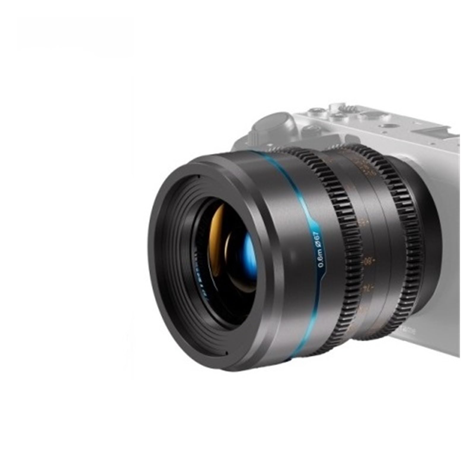Compatibile con obiettivo cinematografico Sony E, 16 mm T1.2 S35 | Gamma 24mm 35mm 55mm 75mm, montaggio multiplo, compatibile con EXL RF MFT, adatto for FX3 ZV-E1 GH5(35mm,METAL GREY_L)