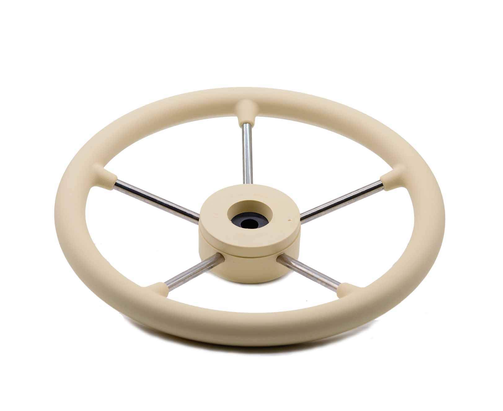 Osculati Steuerrad 350mm - Weiches Polyurethan Mit Edelstahl-Speichen