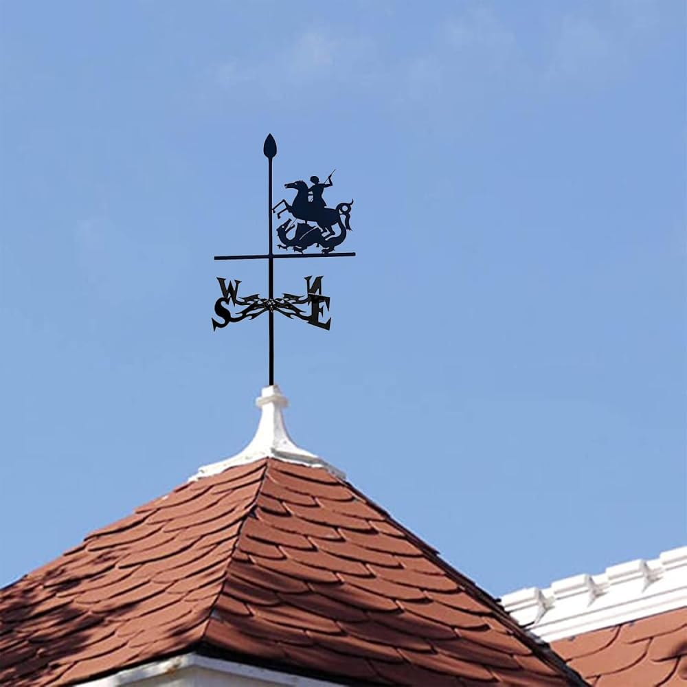 Wiatrowskaz wiatrowskaz Narzędzia pomiarowe Łopata ogrodowa ze stali nierdzewnej Wskaźnik kierunku wiatru wiatrowskaz Nadaje się do zewnętrznych wyrobów metalowych