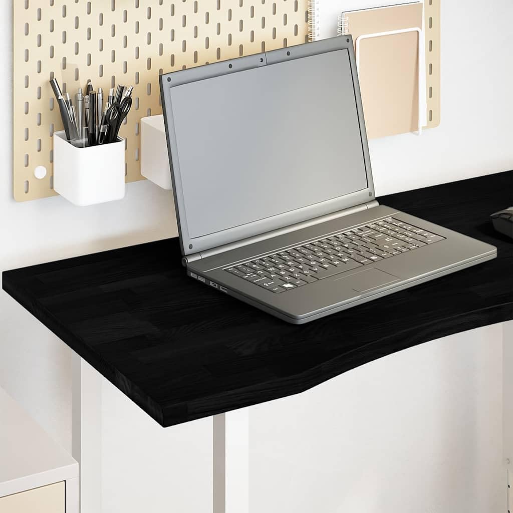 vidaXL Tablero Escritorio 100x50x2,5cm Rectangular Madera Maciza Roble, encimera, encimera de baño, encimera de Garaje, encimera de Cocina