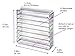BY ALEGORY byAlegory Acrylic Makeup Eyelashes 'Lash' Organizer w/Removable Dividers Designed To Stand & Lay Flat 8 Space False Eye Lash Extension Cosmetic Storage - Clear