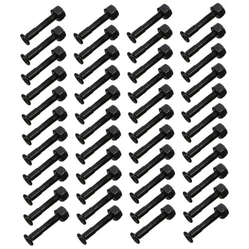 BESPORTBLE Complete Skateboard Mounting Pack: 40 Sets Screws Bolts Essential Hardware for Deck Mount Skateboarding Accessories