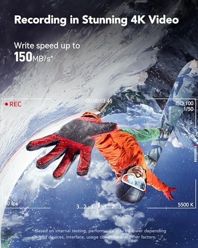 Lexar Silver Plus Micro SD Kart 256 GB, 205 MB/s'ye kadar Okuma Hızı, 150 MB/s Yazma Hızı, SD Adaptörlü Hafıza Kartı Micro SD, UHS-I, A2, U3, V30, Sınıf 10, 4K UHD microSDXC - Görsel 4