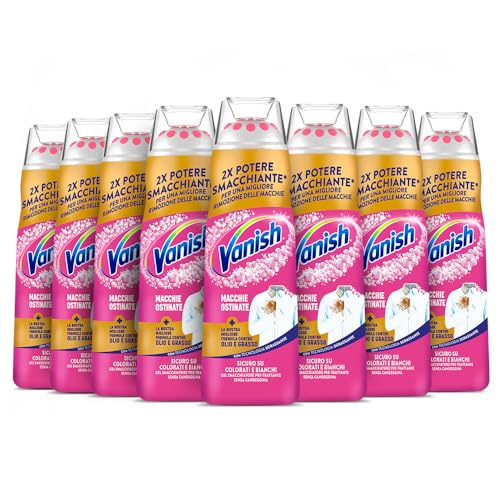 Vanish Gel Smacchiatore Pre-Trattante, 2X Potere Smacchiante, 8 Confezioni, Contro le macchie ostinate, 8 x 200ml