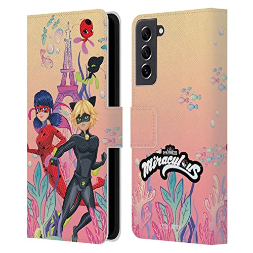 Étui portefeuille Aqua Ladybug Samsung S21 FE pour le quotidien