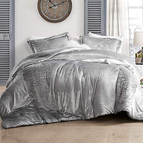 Byourbed Velvet Crush - Coma Inducer® Oversized King Comforter Set - Champagne Alloy