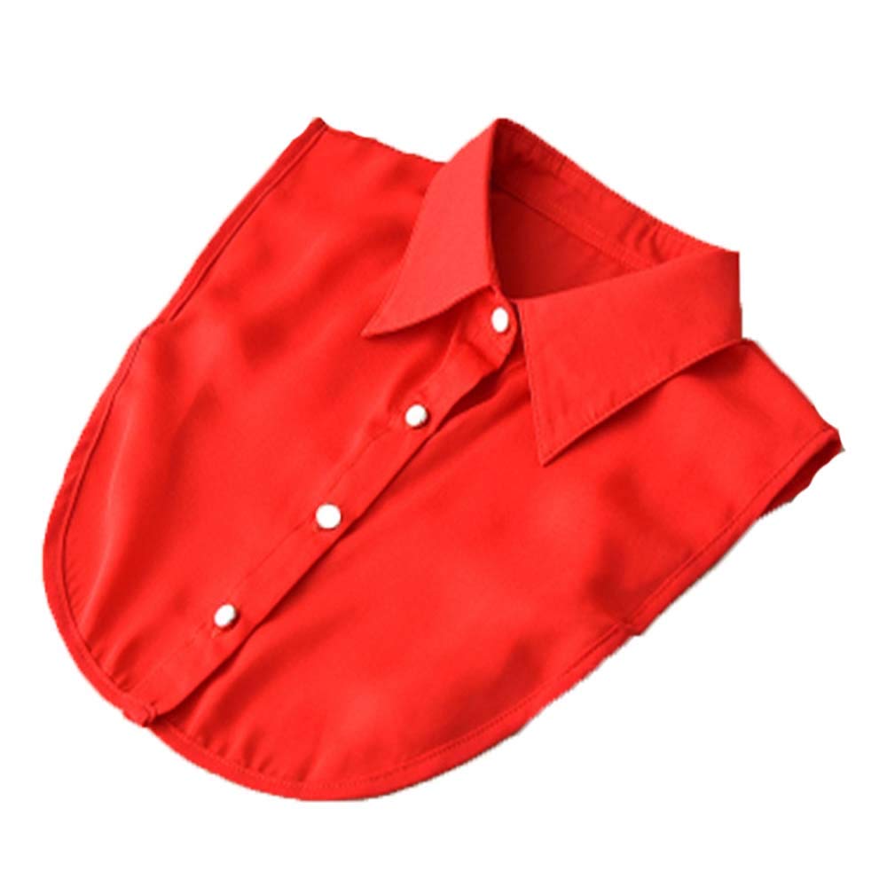 YEKEYI Lady Half Shirt Blouse - Detachable Collar Dickey for Women