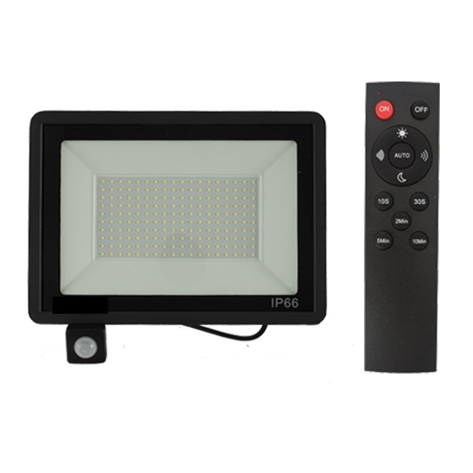 Reflektor zewnętrzny, Reflektor LED z czujnikiem ruchu PIR, zdalnie sterowany, zewnętrzny reflektor LED 10 W, 20 W, 30 W, 50 W, 100 W, IP66, wodoodporny, ogrodowy, uliczny(30W)