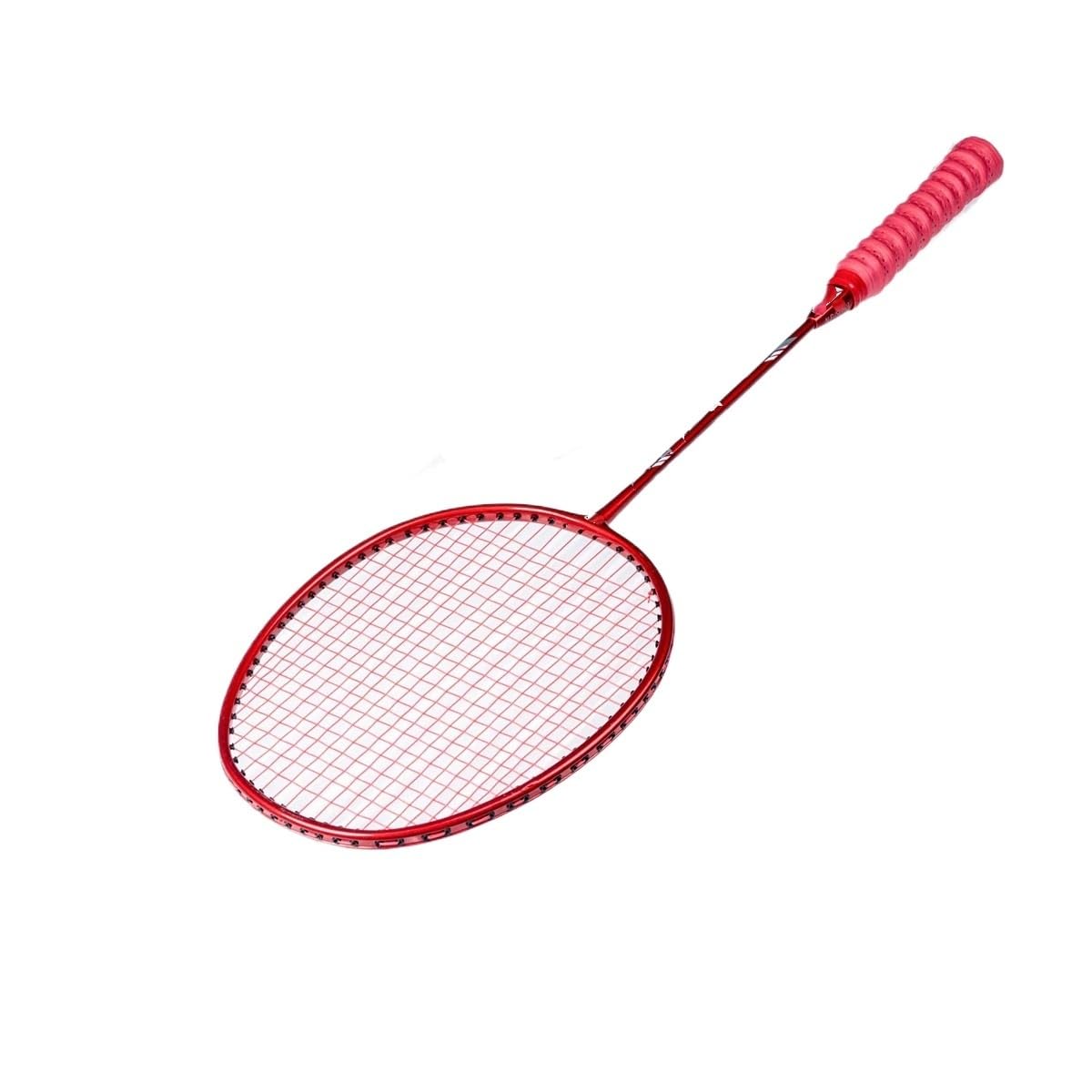 Badminton Set Racchetta da Badminton in Fibra di Carbonio Completa con copricorda e Borsa for Palline gratuiti, Racchetta Offensiva