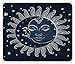 Produktbild Drempad Gaming Mauspads, Sun and Moon Mouse Pad, Spiritual Celestial Theme Sun with Crescent Moon Midnight Art, Standard Size Rectangle Non-Slip Rubber Mousepad, Dark Blue Slate Blue White