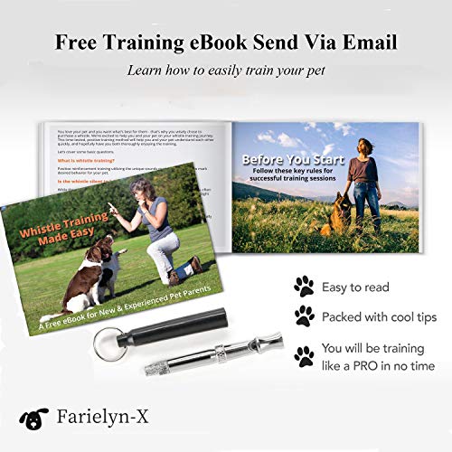 image for Farielyn-X 4 Pack Dog Whistle in 4 Colors - Professional Dog Training 
