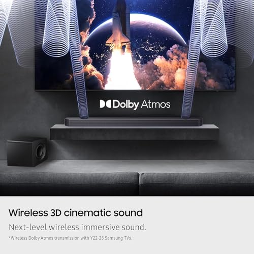 Image of SAMSUNG Soundbar HW-Q930F /ZF 2025 - Dolby Atmos Wireless, Q-Symphony, 9.1.4 channels, SpaceFit Sound Pro and compatible with voice assistants