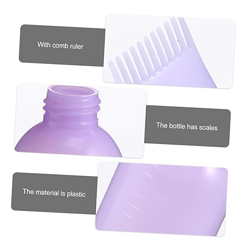 4 Pack Hair Color Brushes & Bottles with Comb for Salon