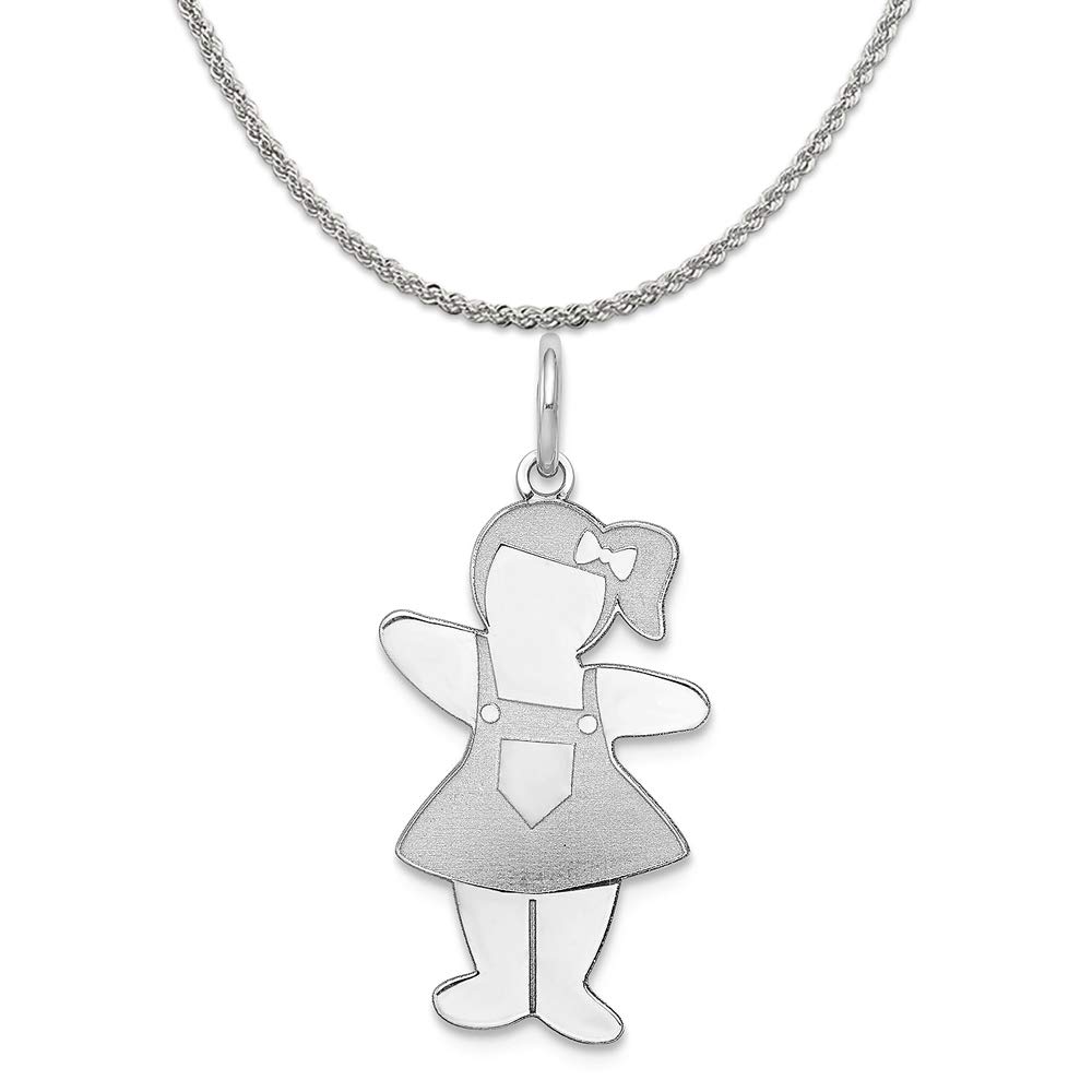 Mireval Sterling Silver Warm Fuzzies Cuddle Charm on a Sterling Silver Box Chain Necklace, 18"