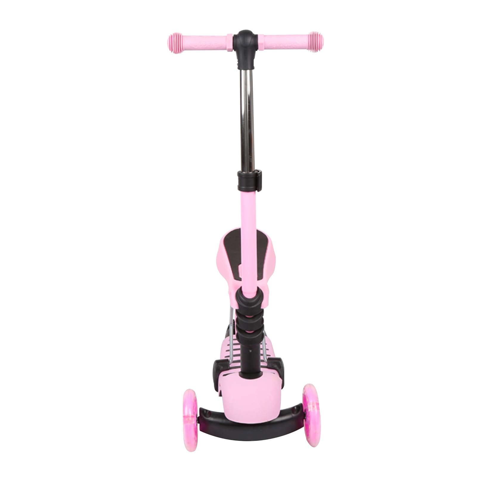 Patinete de 3 ruedas para scooter plegable | regulable en altura con rueda luminosa LED, actividades al aire libre para niños y niñas para niños de 18 meses a 8 años