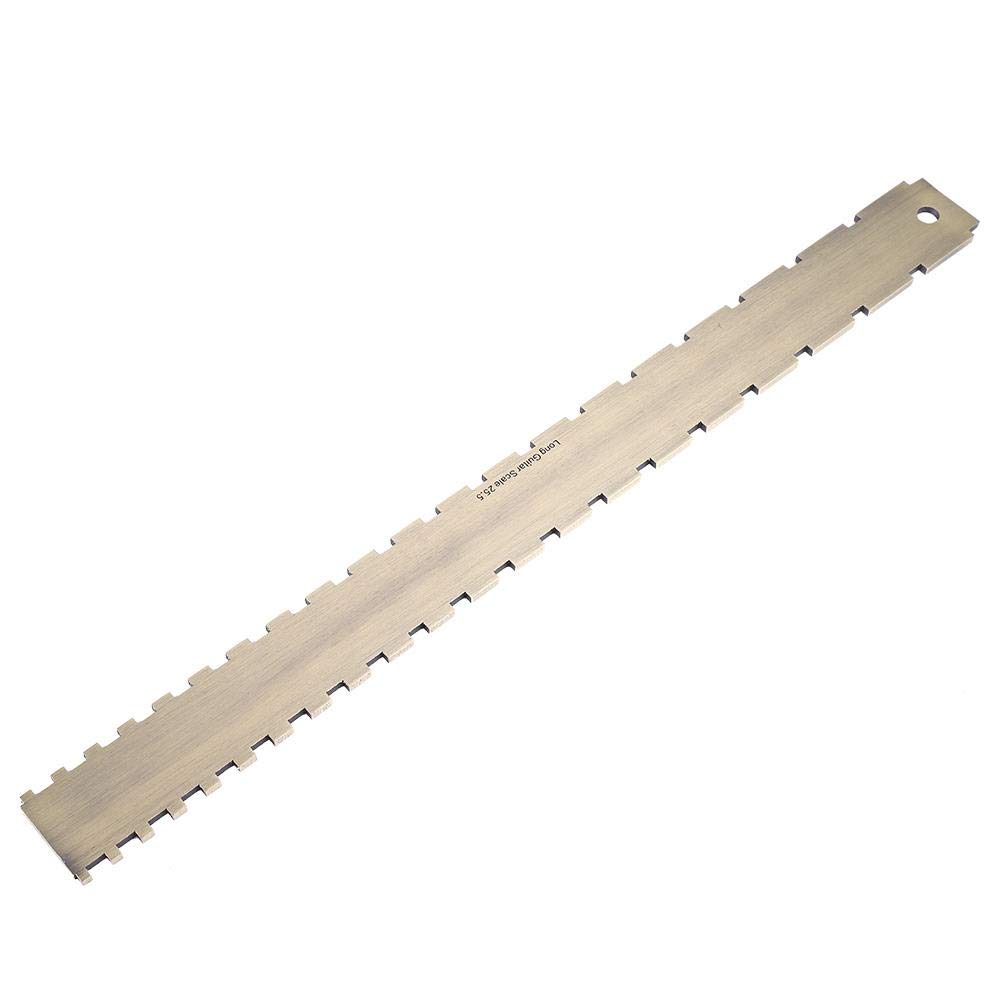 Guitar Straight Edge Tool, Practical 24.75 Notched Fret Board Straight Edge Luthiers Tool for Guitars Neck Leveling - Image 4