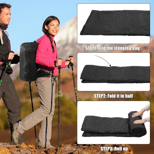 Peryiter 20 Pcs Sleeping Bags Bulk for Homeless People Adults Winter Sleeping Bags Bulk Outdoor Waterproof Lightweight Compact Backpacking for 4 Seasons Cold Warm Weather Camping Travel Hiking - Thumbnail 7
